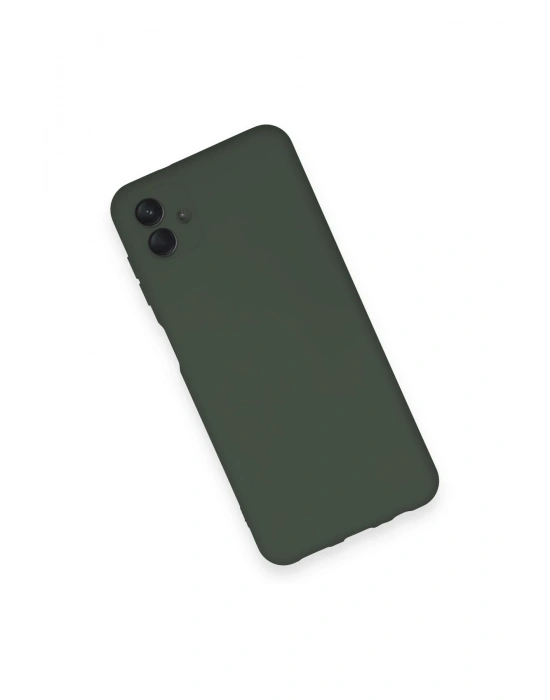 Newface Samsung Galaxy A04 Kılıf Nano içi Kadife Silikon - Koyu Yeşil