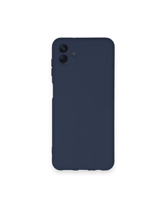 Newface Samsung Galaxy A04 Kılıf Nano içi Kadife Silikon - Lacivert