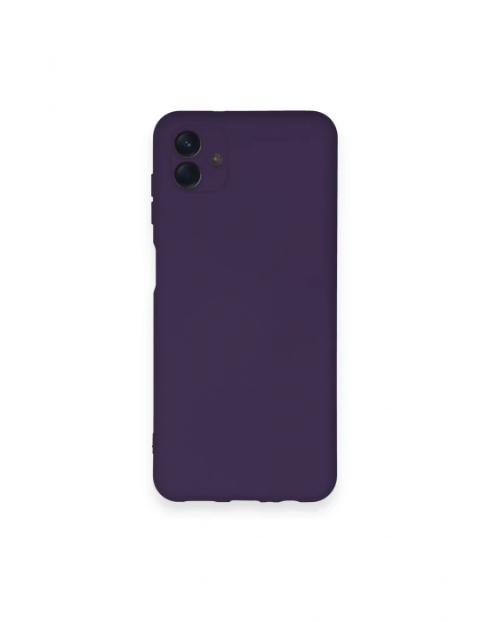 Newface Samsung Galaxy A04 Kılıf Nano içi Kadife Silikon - Mor