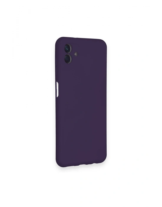 Newface Samsung Galaxy A04 Kılıf Nano içi Kadife Silikon - Mor