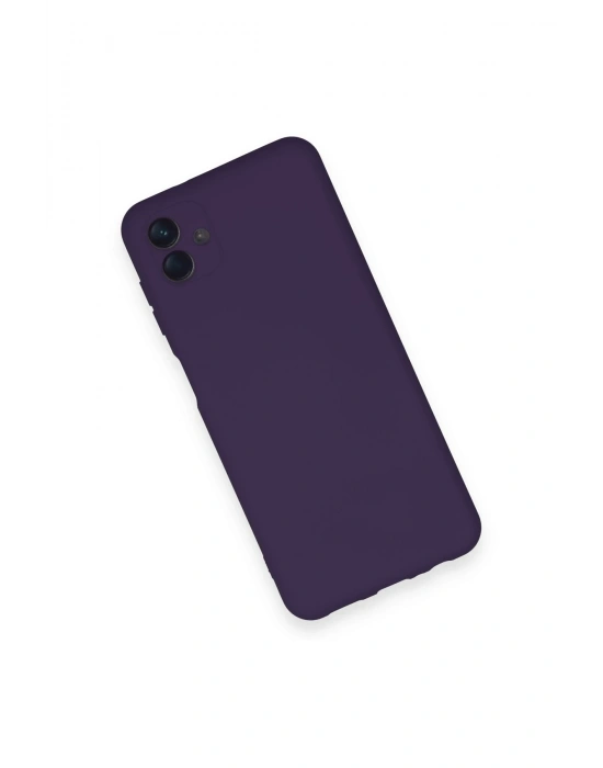 Newface Samsung Galaxy A04 Kılıf Nano içi Kadife Silikon - Mor