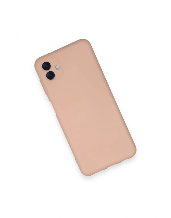 Newface Samsung Galaxy A04 Kılıf Nano içi Kadife Silikon - Pudra