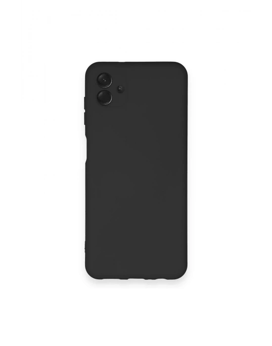 Newface Samsung Galaxy A04 Kılıf Nano içi Kadife Silikon - Siyah