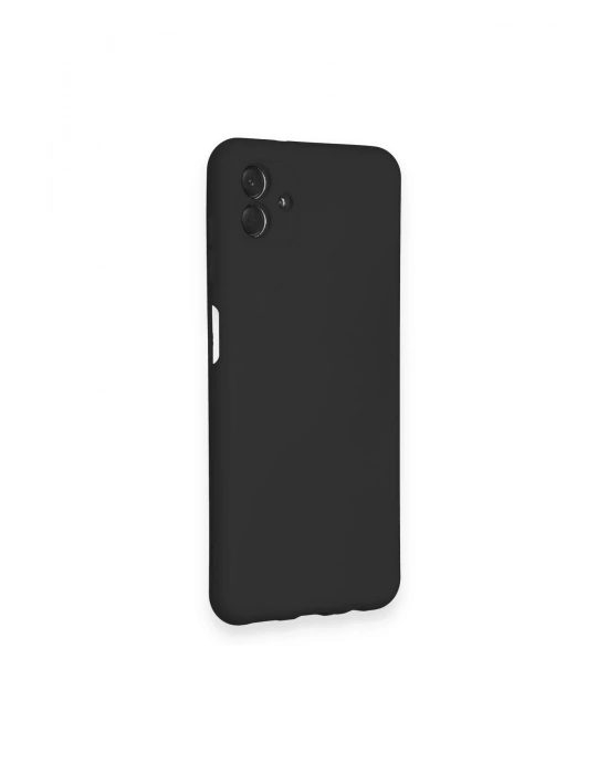 Newface Samsung Galaxy A04 Kılıf Nano içi Kadife Silikon - Siyah