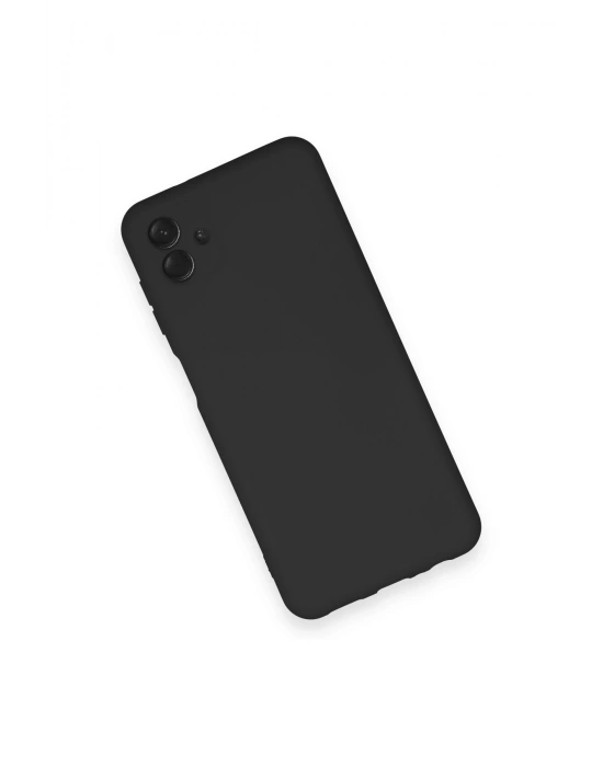 Newface Samsung Galaxy A04 Kılıf Nano içi Kadife Silikon - Siyah