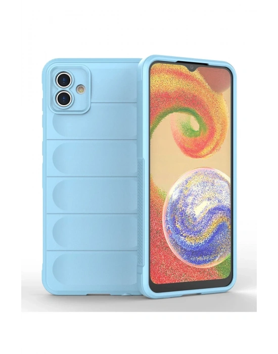 Newface Samsung Galaxy A04 Kılıf Optimum Silikon - Sky Blue