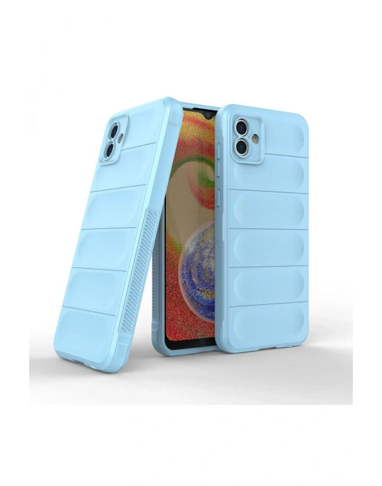 Newface Samsung Galaxy A04 Kılıf Optimum Silikon - Sky Blue