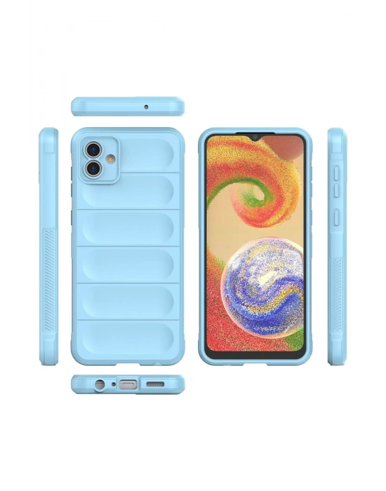 Newface Samsung Galaxy A04 Kılıf Optimum Silikon - Sky Blue