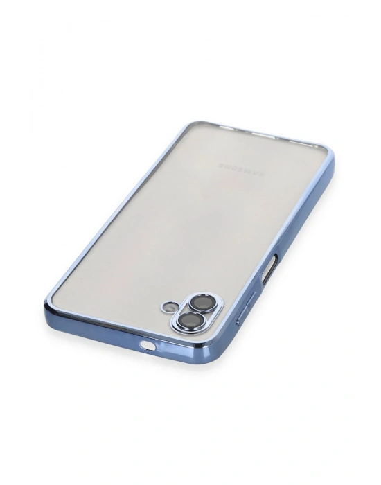 Newface Samsung Galaxy A04 Kılıf Razer Lensli Silikon - Açık Mavi