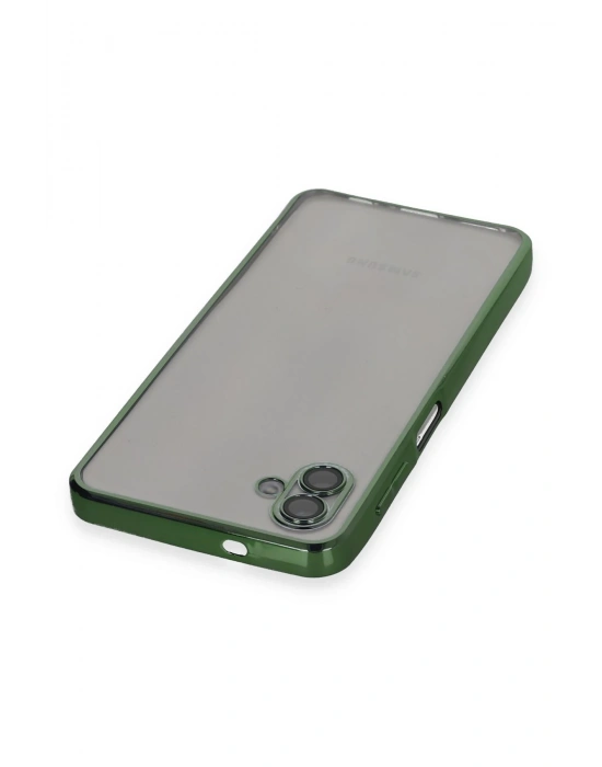 Newface Samsung Galaxy A04 Kılıf Razer Lensli Silikon - Yeşil