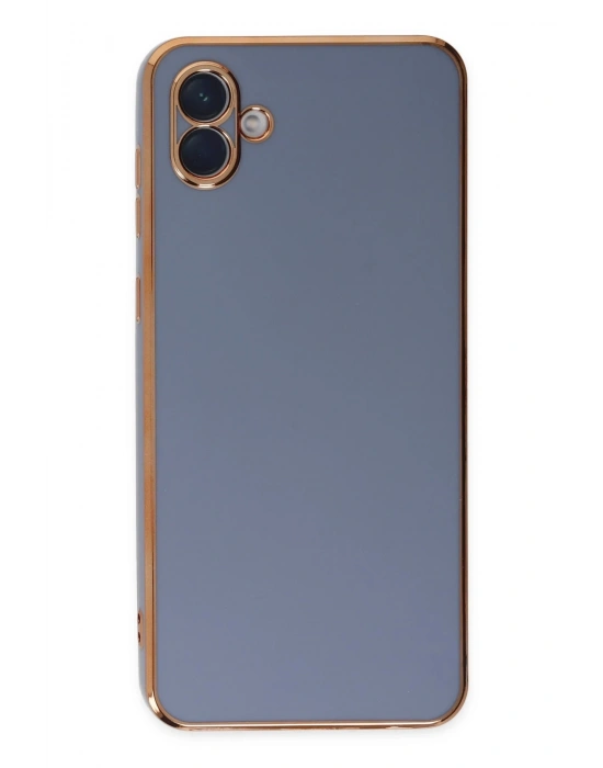 Newface Samsung Galaxy A04 Kılıf Volet Silikon - Mavi