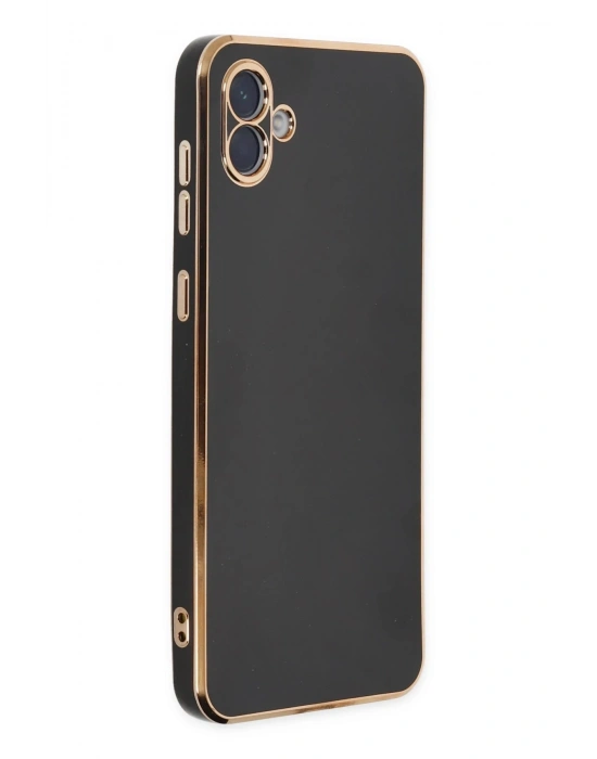 Newface Samsung Galaxy A04 Kılıf Volet Silikon - Siyah