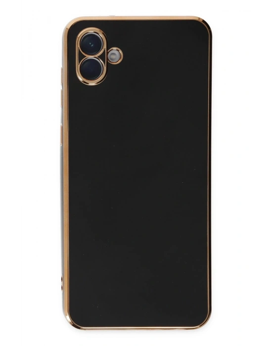 Newface Samsung Galaxy A04 Kılıf Volet Silikon - Siyah