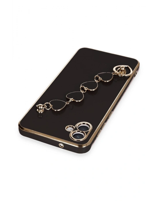 Newface Samsung Galaxy A04E Kılıf Esila Silikon - Siyah