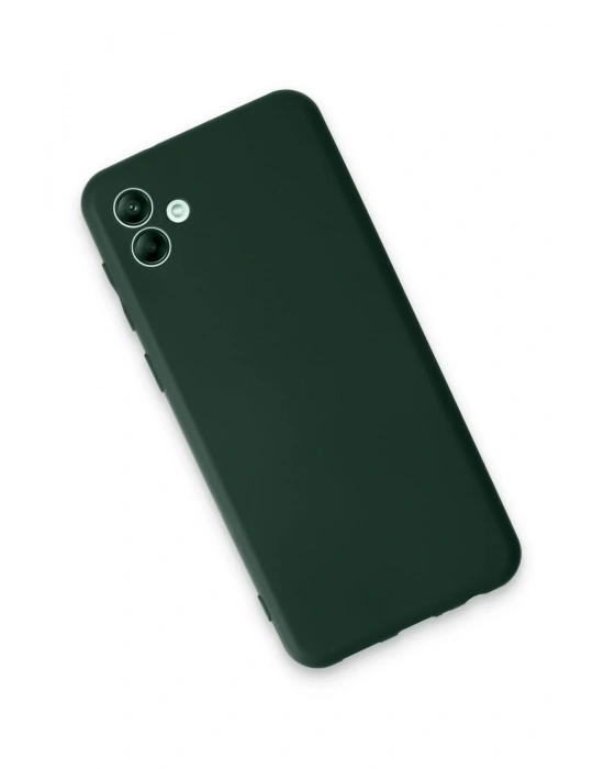 Newface Samsung Galaxy A04E Kılıf First Silikon - Koyu Yeşil