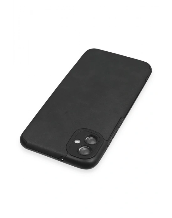 Newface Samsung Galaxy A04E Kılıf Loop Deri Silikon - Siyah