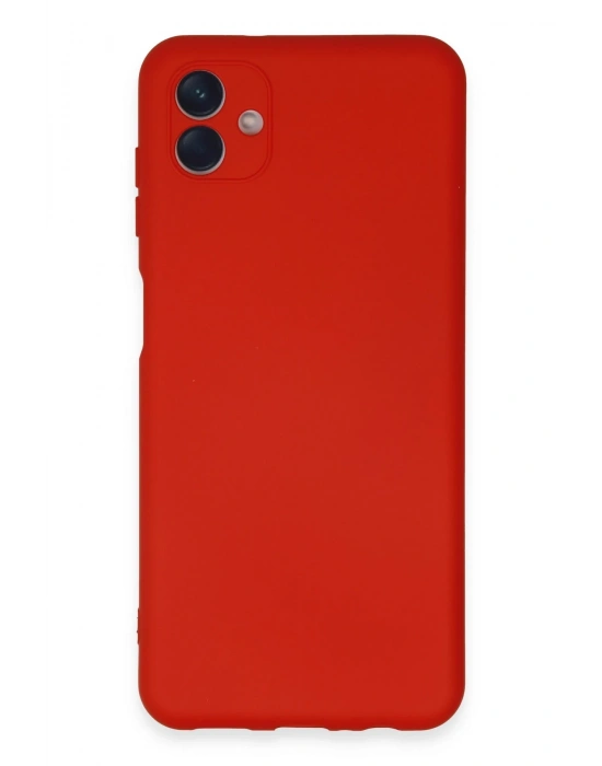 Newface Samsung Galaxy A04E Kılıf Nano içi Kadife Silikon - Kırmızı