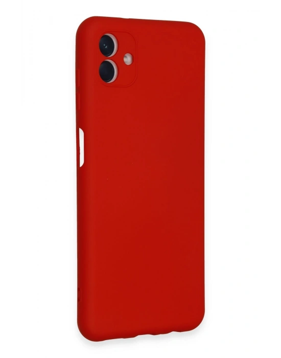 Newface Samsung Galaxy A04E Kılıf Nano içi Kadife Silikon - Kırmızı