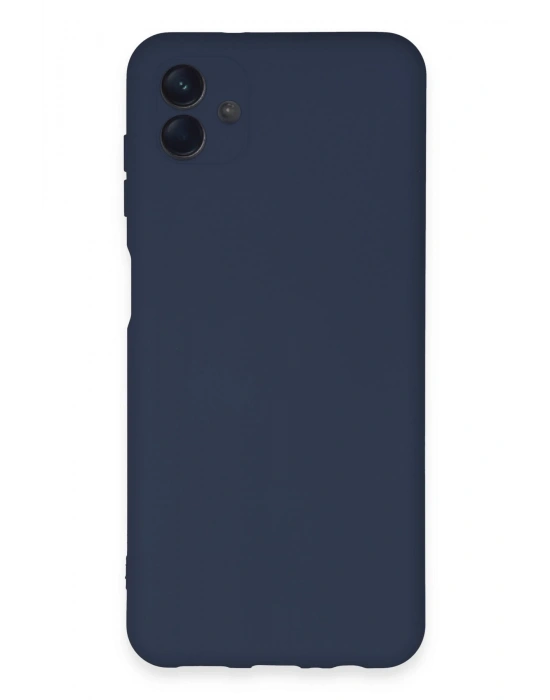 Newface Samsung Galaxy A04E Kılıf Nano içi Kadife Silikon - Lacivert