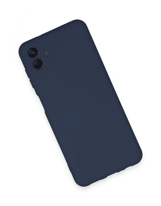 Newface Samsung Galaxy A04E Kılıf Nano içi Kadife Silikon - Lacivert