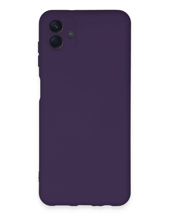 Newface Samsung Galaxy A04E Kılıf Nano içi Kadife Silikon - Mor