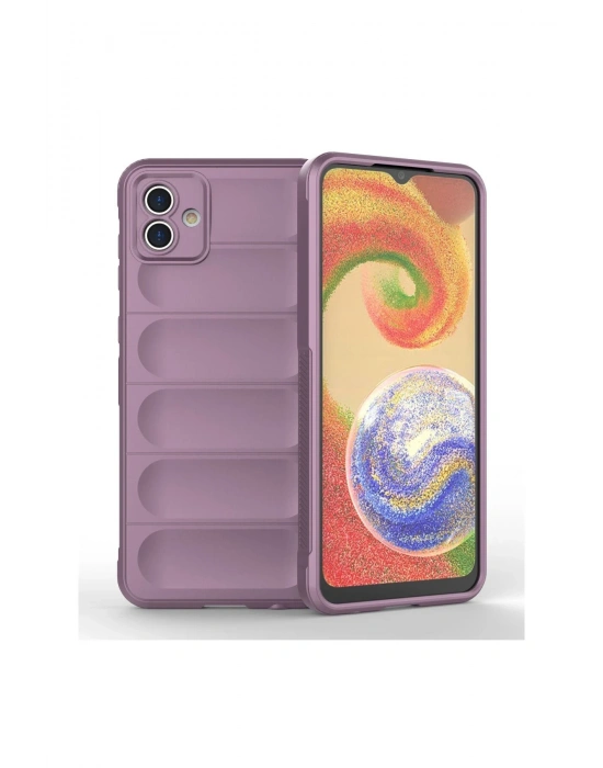 Newface Samsung Galaxy A04E Kılıf Optimum Silikon - Mor