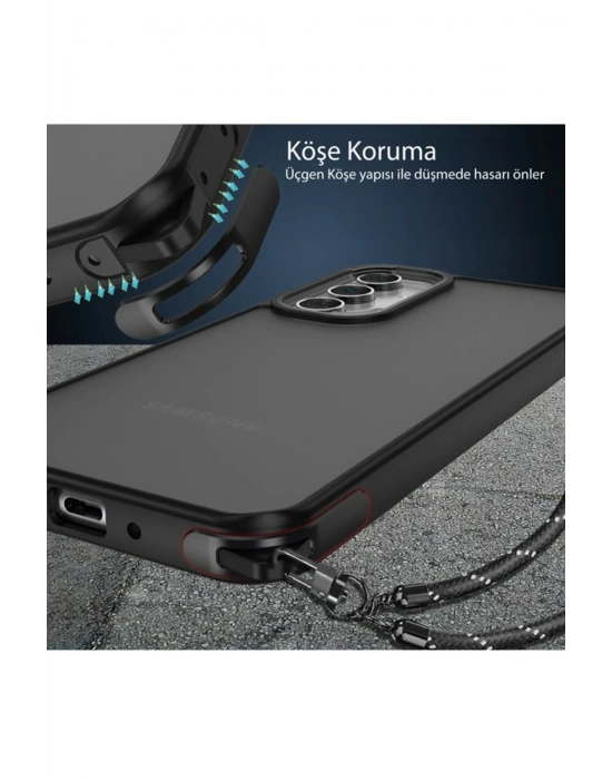 Newface Samsung Galaxy A04S Kılıf Elegant Kapak - Lacivert