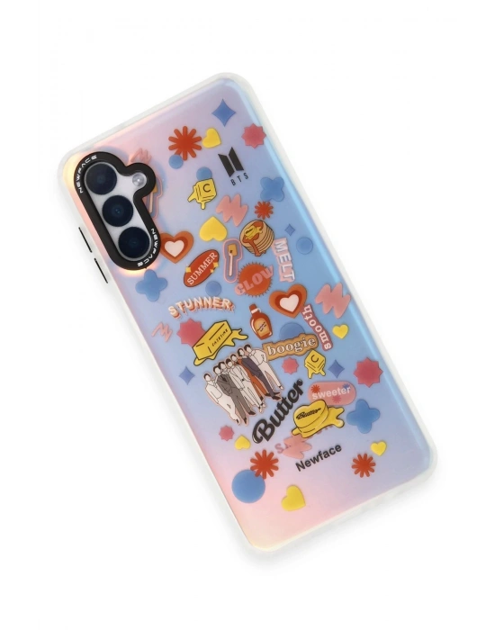 Newface Samsung Galaxy A04S Kılıf Estoril Desenli Kapak - Estoril - 16