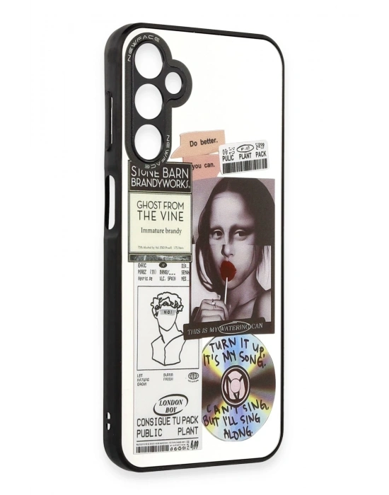 Newface Samsung Galaxy A04S Kılıf Mirror Desenli Kapak - Mirror - 2