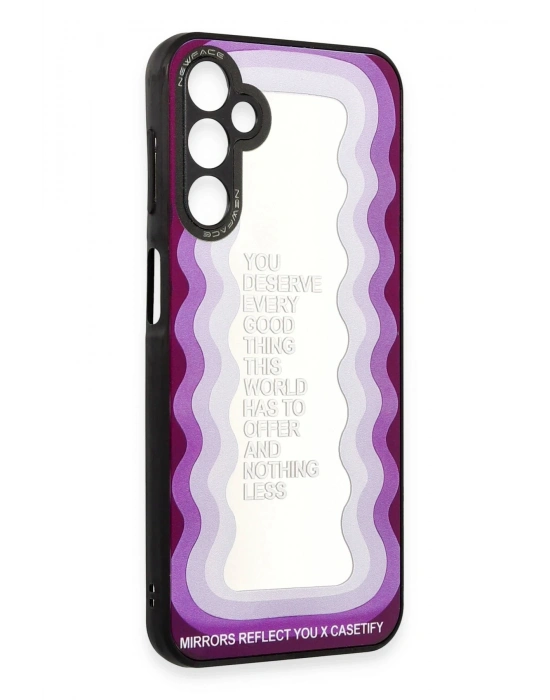 Newface Samsung Galaxy A04S Kılıf Mirror Desenli Kapak - Mirror - 5