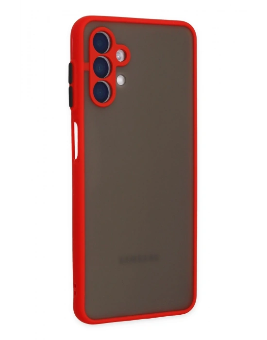 Newface Samsung Galaxy A04S Kılıf Montreal Silikon Kapak - Kırmızı