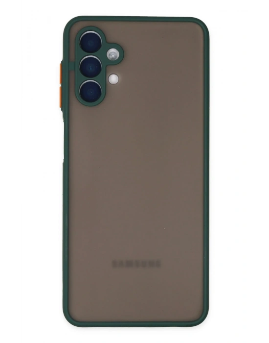 Newface Samsung Galaxy A04S Kılıf Montreal Silikon Kapak - Yeşil