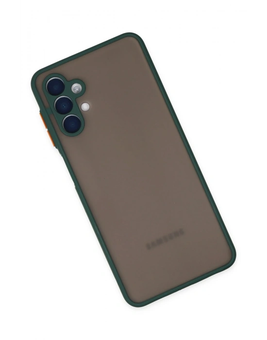 Newface Samsung Galaxy A04S Kılıf Montreal Silikon Kapak - Yeşil
