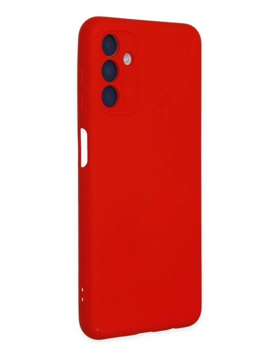 Newface Samsung Galaxy A04S Kılıf Nano içi Kadife Silikon - Kırmızı