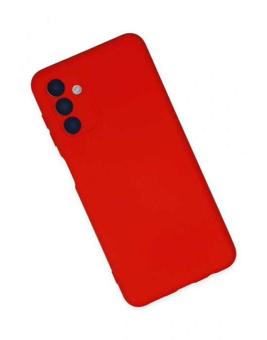 Newface Samsung Galaxy A04S Kılıf Nano içi Kadife Silikon - Kırmızı