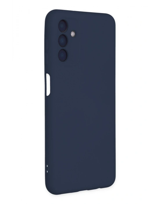Newface Samsung Galaxy A04S Kılıf Nano içi Kadife Silikon - Lacivert