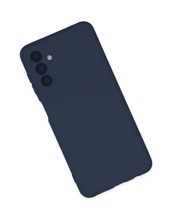 Newface Samsung Galaxy A04S Kılıf Nano içi Kadife Silikon - Lacivert