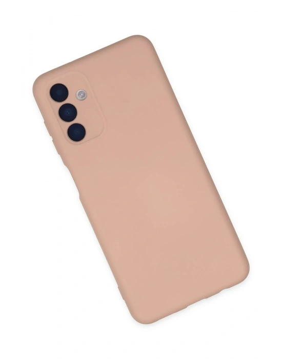 Newface Samsung Galaxy A04S Kılıf Nano içi Kadife Silikon - Pudra