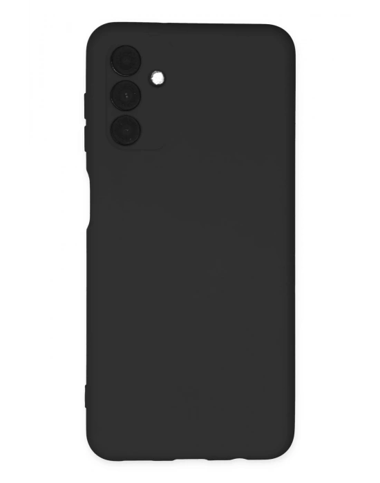 Newface Samsung Galaxy A04S Kılıf Nano içi Kadife Silikon - Siyah