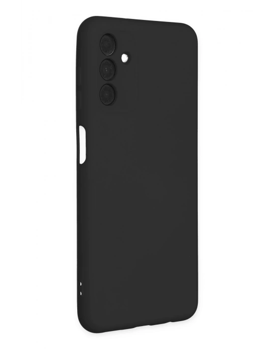 Newface Samsung Galaxy A04S Kılıf Nano içi Kadife Silikon - Siyah