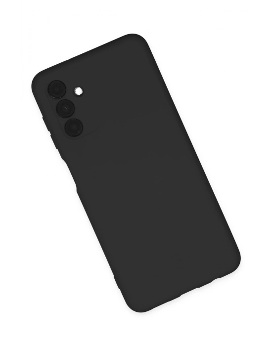 Newface Samsung Galaxy A04S Kılıf Nano içi Kadife Silikon - Siyah