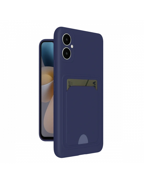 Newface Samsung Galaxy A05 Kelvin Kartvizitli Silikon - Lacivert