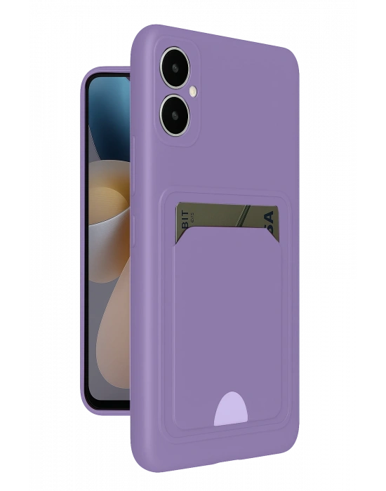 Newface Samsung Galaxy A05 Kelvin Kartvizitli Silikon - Lila