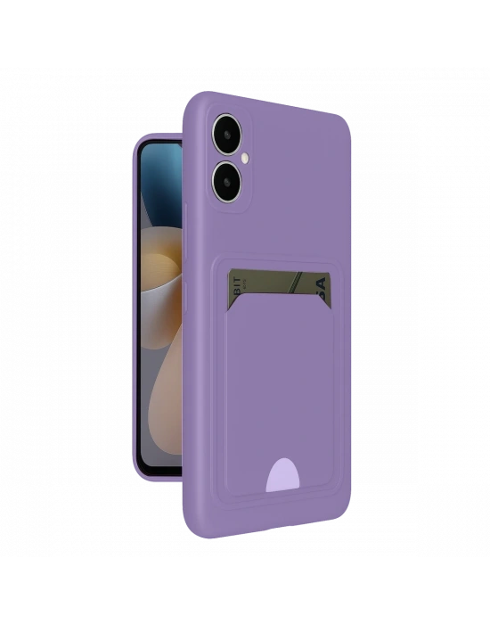 Newface Samsung Galaxy A05 Kelvin Kartvizitli Silikon - Lila