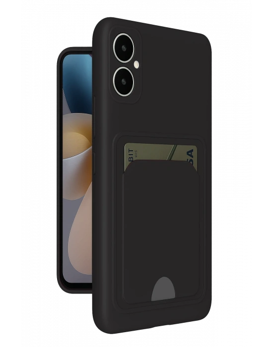 Newface Samsung Galaxy A05 Kelvin Kartvizitli Silikon - Siyah