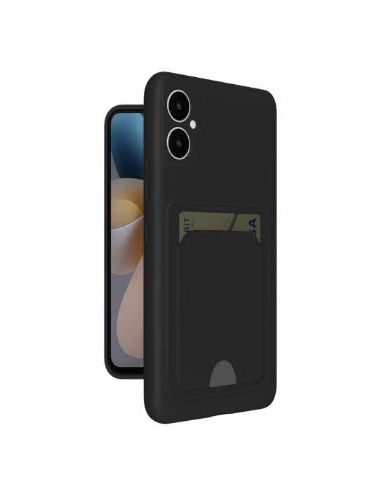 Newface Samsung Galaxy A05 Kelvin Kartvizitli Silikon - Siyah