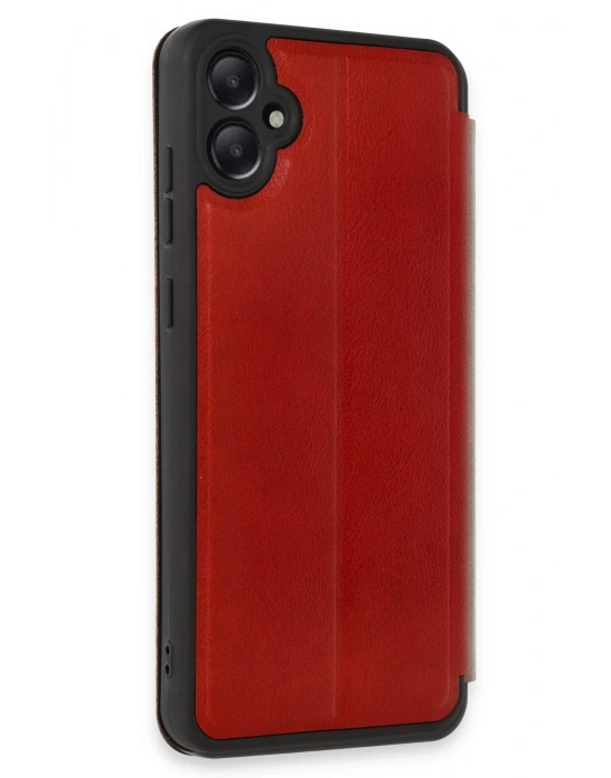 Newface Samsung Galaxy A05 Kılıf Flip Cover - Kırmızı