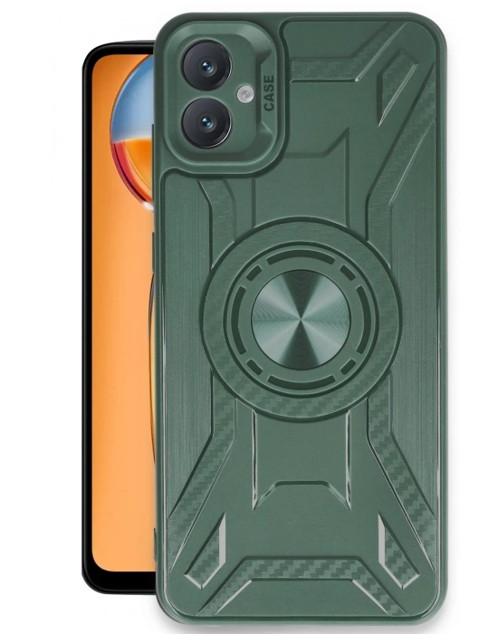 Newface Samsung Galaxy A05 Kılıf Lincoln Silikon - Koyu Yeşil