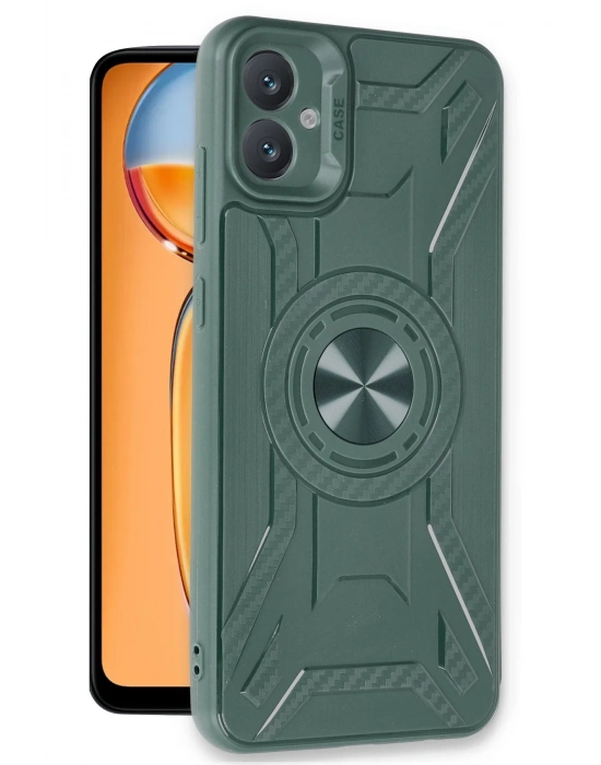 Newface Samsung Galaxy A05 Kılıf Lincoln Silikon - Koyu Yeşil