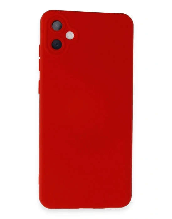 Newface Samsung Galaxy A05 Kılıf Nano içi Kadife Silikon - Kırmızı